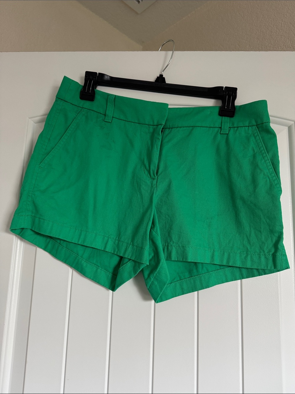 J. Crew Bright Green Cotton Blend Chino Shorts